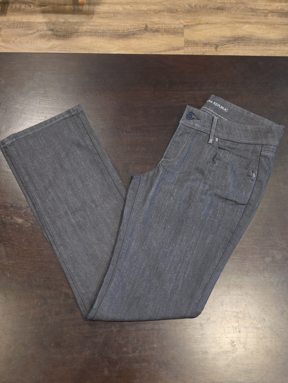 Banana Republic Womans Straight Jeans - Dark Gray Size 8